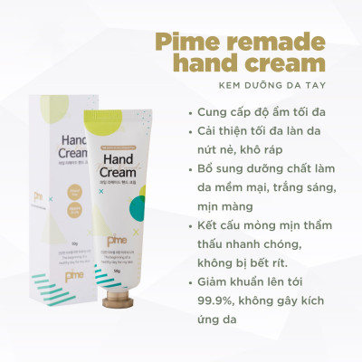 KEM DƯỠNG DA TAY KHÁNG KHUẨN PIME REMADE HAND CREAM 50G