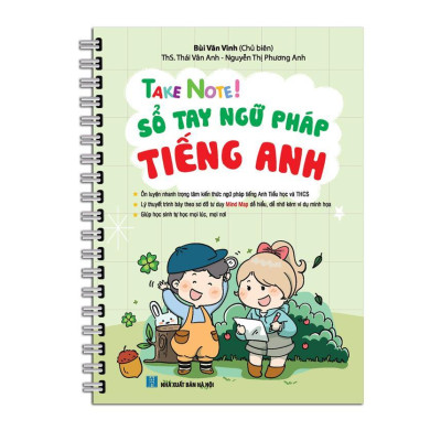 Sách - Take Note! Văn 6 - Có Lò Xo + Take Note - Sổ Tay Ngữ Pháp Tiếng Anh - Có Lò Xo - Minh Thắng