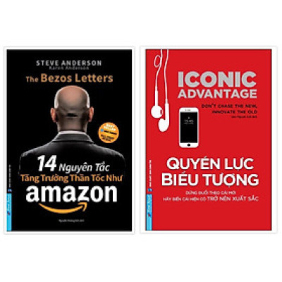 Sách - Combo 14 Nguyên Tắc Tăng Trưởng Thần Tốc Như Amazon + Quyền Lực Biểu Tượng - First News