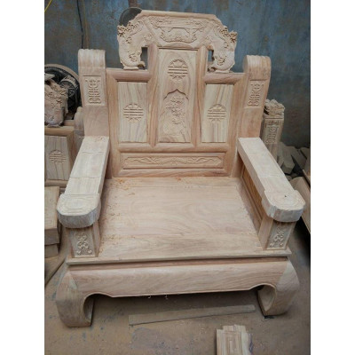 Bộ Bàn Ghế Âu Á Hộp Tay Đặc ( gỗ gõ đỏ,cà te) loại 2m2 và 2m4