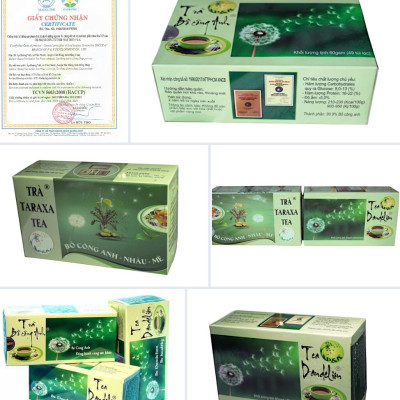 Combo Trà thảo dược bồ công anh chính hãng Dandelion loại  lớn 50 túi lọc ngừa ung thư (Bộ: 2 Hộp)