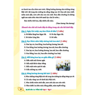 Sách - Bộ Đề Kiểm Tra Tiếng Việt Lớp 2 - Tập 2 - Minh Thắng