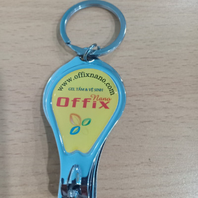 COMBO GEL RỬA TAY DƯỠNG DA OFFIX NANO ( CÓ NGHỆ NANO) + móc khóa bấm móng tay