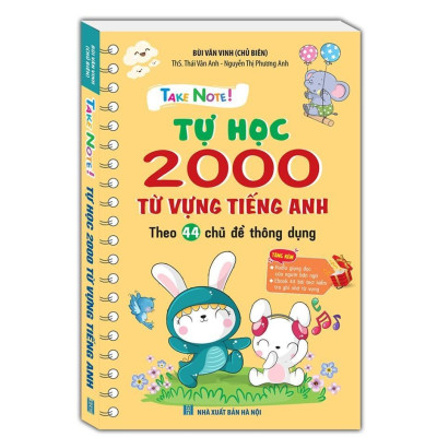 Sách - 360 Động Từ Bất Quy Tắc - Sách Trắng Đen + Take Note - Tự Học 2000 Từ Vựng Tiếng Anh - Minh Thắng