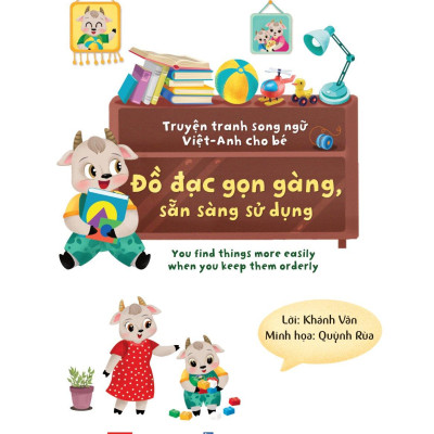Sách Truyện Tranh Song Ngữ Việt Anh Cho Bé - Đồ Đạc Gọn Gàng Sẵn Sàng Sử Dụng