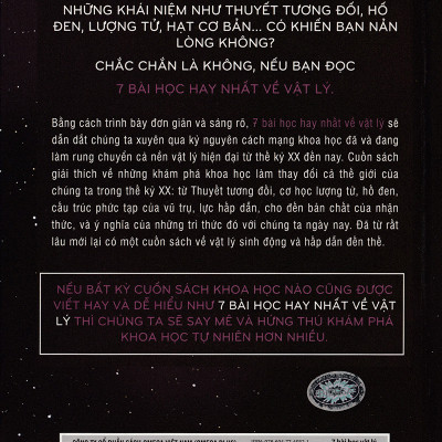 7 Bài Học Hay Nhất Về Vật Lý (Tái Bản); Tặng Kèm BookMark
