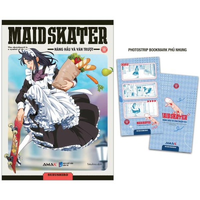 Sách - Maid Skater - The Skateboard Is A Symbol Of The Maid - Nàng Hầu Và Ván Trượt - Tặng Kem Bìa Áo + Photostrip Bookmark