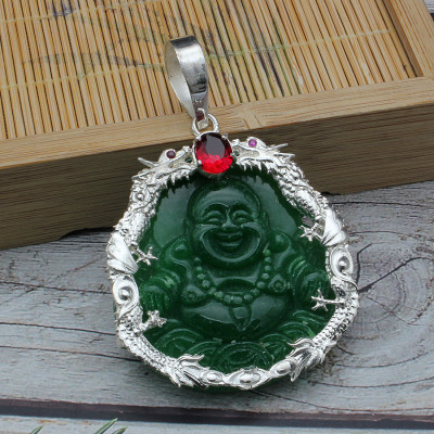 Mặt Dây Chuyền Nam Nữ Bạc Hiểu Minh MDN036S Phật DI LẶC