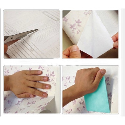 (HCM) Tranh dán tường 3d lá nhiệt đới tropical 4 tranh sẵn keo, dễ dán(in theo yêu cầu)