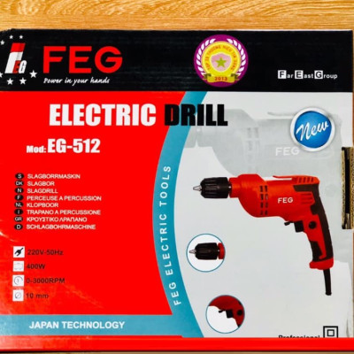 MÁY KHOAN 400W ( BÚA 10MM, THÉP 13MM, GỖ 25MM) FEG EG-512 - HÀNG CHÍNH HÃNG