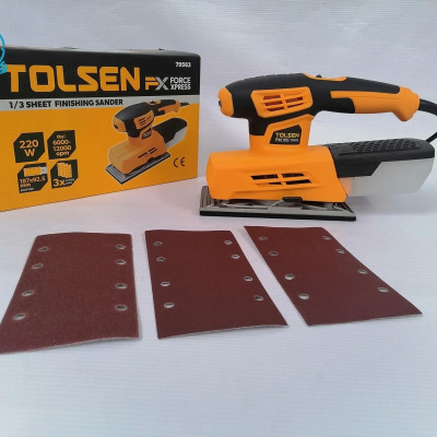 MÁY ĐÁNH BÓNG (CHÀ NHÁM) CHỬ NHẬT 220W TOLSEN 79563 - HÀNG CHÍNH HÃNG