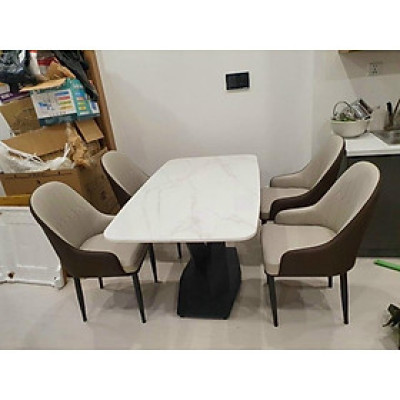 bộ bàn ăn nhập khẩu 1m6x80 6 ghế  monet