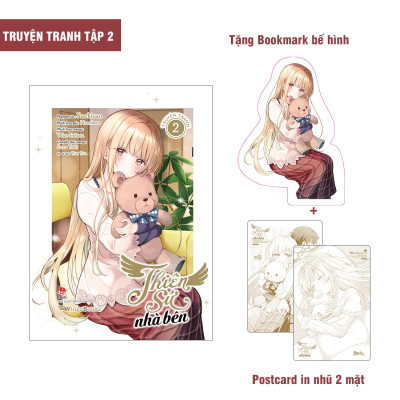 [Manga] Thiên Sứ Nhà Bên - Tập 2 - Tặng Kèm Bookmark Bế Hình + Postcard In Nhũ 2 Mặt