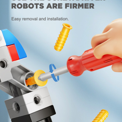 FEELO - 1199 -  Lắp Ráp Robot Chiến Binh (172 Chi Tiết)