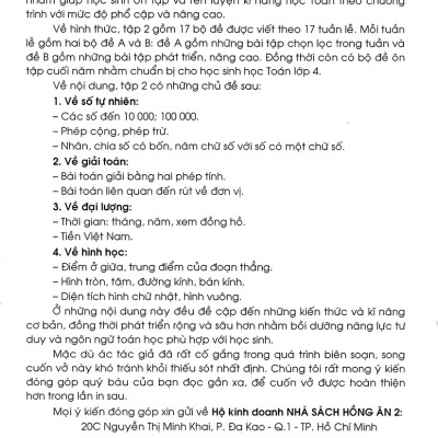 Vở Ôn Luyện Cuối Tuần Toán 3 Tập 2 (Dùng Chung Cho Các Bộ SGK Hiện Hành) _HA