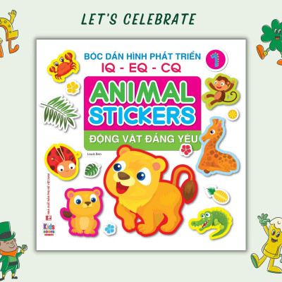 Sách - Bóc dán hình Động vật đáng yêu - Animal Stickers Tập 1 (VT) mk