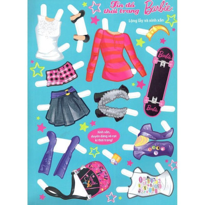 Sách Ghép Hình Barbie Thủ Công Dựng Hình Thời Trang Tín Đồ Thời Trang - Tân Việt Books