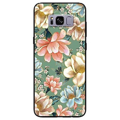 Ốp lưng dành cho Samsung S8 - S8 Plus - S9 Plus mẫu Hoa Xanh Hồng Vàng