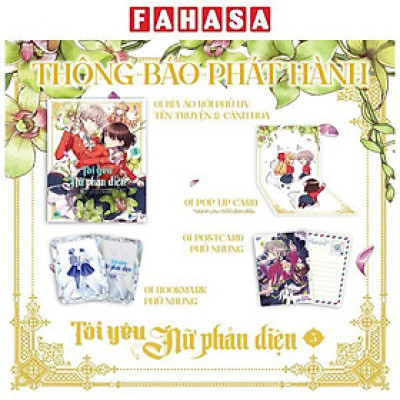 Sách - [Manga] Tôi Yêu Nữ Phản Diện - Tập 5 - Tặng Kèm Bookmark Phủ Nhung + Postcard Phủ Nhung + Pop-Up Card