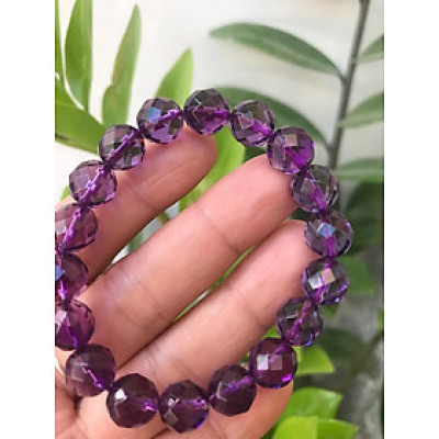 Ố Ồ VÒNG THẠCH ANH TÍM NỮ ĐÁ THIÊN NHIÊN GIÁC SIZE 10MM ĐẸP QUÁ NỮ MẠNG HỎA MẠNG THỔ NHÉ 