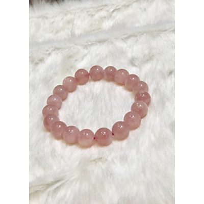 Vòng Tay Đá Thạch Anh Hồng 9mm
