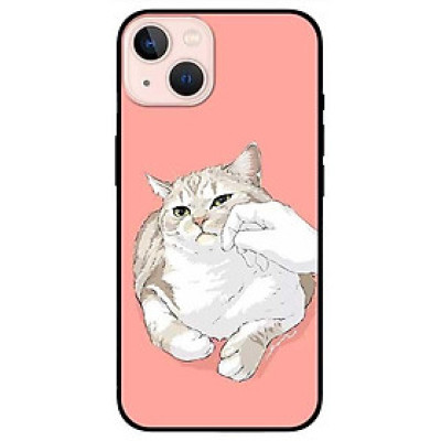Ốp lưng dành cho Iphone 13 Mini - Iphone 13 - Iphone 13 Pro -  Iphone 13 Pro Max - Mèo Mập Nền Cam