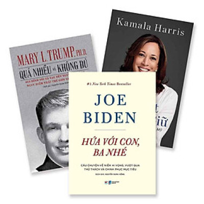 Combo Sách Về Ba Nhân Vật Trên Chính Trường Nước Mỹ: Kamala Harris - Donald Trump - Joe Biden (Bộ 3 cuốn)
