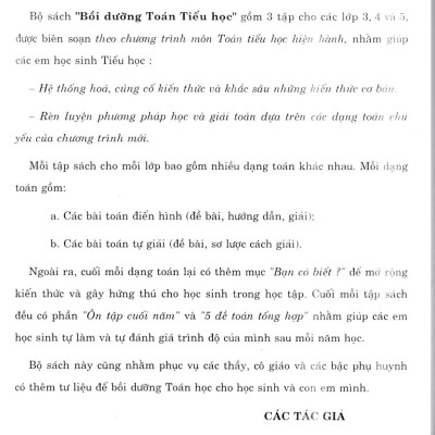 	Bồi Dưỡng Toán 4 (Dùng Chung Cho Các Bộ SGK Hiện Hành) _HA