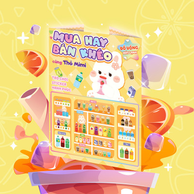 Mua hay bán khéo cùng thỏ Mimi đồ uống mát lạnh (Hơn 60 stickers)