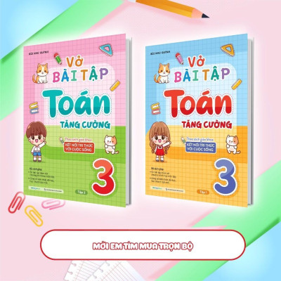 Sách - Vở Bài Tập Toán Tăng Cường Lớp 3 - Tập 2 - Theo Sách Giáo Khoa Kết Nối Tri Thức Với Cuộc Sống - Megabook