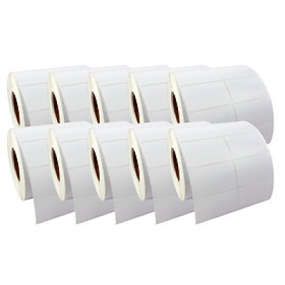 Giấy in nhiệt loại 2 tem - Combo 10 cuộn - Hàng chính hãng