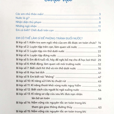 15 Bí Kíp Giúp Tớ An Toàn - Cẩm Nang Phòng Tránh Đuối Nước