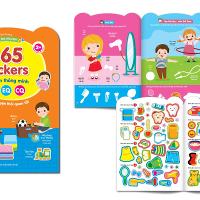 Trọn Bộ 6 Cuốn 2000+ Stickers Bóc Dán Thông Minh (Dành Cho Trẻ Từ 2-6 Tuổi) - Giúp bé phát triển IQ, EQ, CQ
