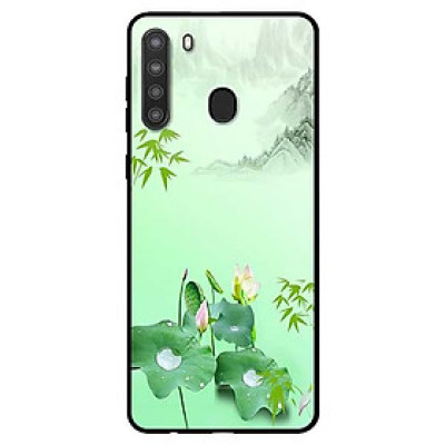 Ốp lưng dành cho Samsung Galaxy A21 mẫu Tranh Sen Đẹp