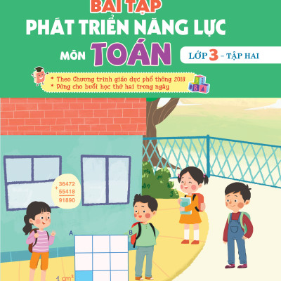 Combo 4 cuốn bài tập phát triển năng lực môn Toán, Tiếng Viêt lớp 3 (2 tập) - theo chương trình GDPT 2018 