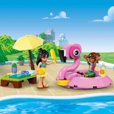 LEGO FRIENDS 42658 Đồ Chơi Lắp Ráp Bữa Tiệc Hồ Bơi Của Kỳ Lân Và Hồng Hạc (99 chi tiết)