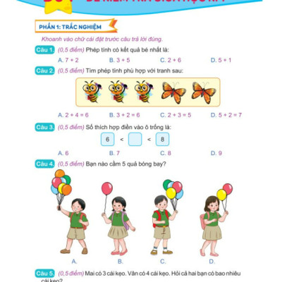 Sách - Đề Kiểm Tra Toán 1 - Học kì 1 - Biên soạn theo chương trình GDPT mới - Kết Nối