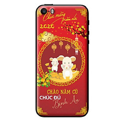 Ốp lưng in cho Iphone 5/5s/5se Mẫu Tết 2020 (49) - Hàng chính hãng