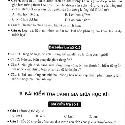 Sách tham khảo- Đề Kiểm Tra, Đánh Giá Vật Lí 7 - Khoa Học Tự Nhiên (Bám Sát SGK Kết Nối Tri Thức Với Cuộc Sống)_HA
