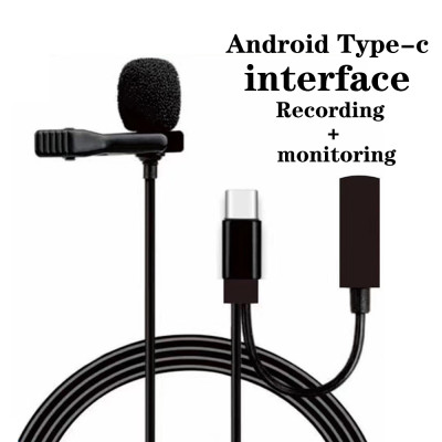 Mic Thu Âm Chân 3.5mm Dành Cho Điện Thoại, Máy Quay, Máy Trợ Giảng Kèm Jack Tai Nghe 3.5mm Micro - Hàng Chính Hãng