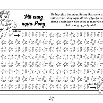 My Little Pony - Sách Tô Màu & Thực Hành Khổ Lớn