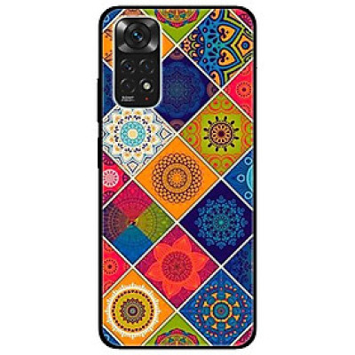 Ốp lưng dành cho Xiaomi Redmi Note 11 4G mẫu Họa tiết Ô vuông Xanh