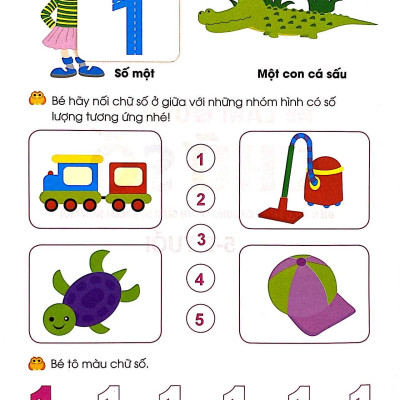 Giúp Bé Vững Bước Vào Lớp 1 - Bé Làm Quen Với Chữ Số (5-6 Tuổi) (Tái Bản 2024)