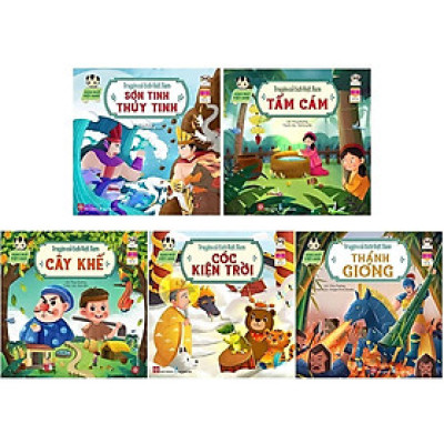 Sách - Truyện Cổ Tích Việt Nam - Song Ngữ Việt - Anh - Combo 5 Cuốn - Đinh Tị Books