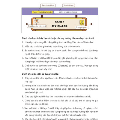 Level Up - 100 Trò Chơi Từ Vựng Tiếng Anh - Lớp 5