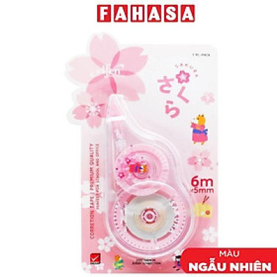 Xóa Kéo Sakura - 5 mm x 6 m - Elfen (Mẫu Màu Giao Ngẫu Nhiên)