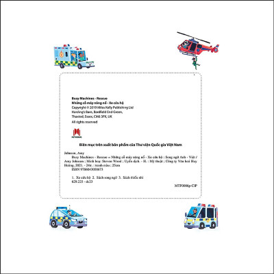 Busy Machines - Rescue: Những Cỗ Máy Năng Nổ - Xe Cứu Hộ (Song Ngữ Anh - Việt)