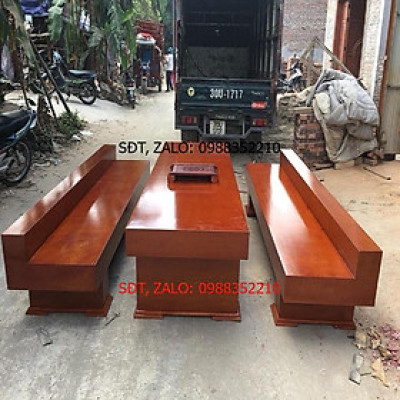 Bộ Bàn Ghế Có Tựa K3 Gỗ Xoan Đào