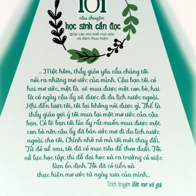 101 Câu Chuyện Học Sinh Cần Đọc Giúp Các Em Biết Mơ Ước Và Dám Thực Hiện (Tái Bản 2023)