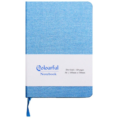 Sổ Colourful Notebook A6 - Dòng Kẻ Chấm - 120 Trang 100gsm - The Sun - Màu Xanh Biển